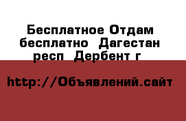 Бесплатное Отдам бесплатно. Дагестан респ.,Дербент г.